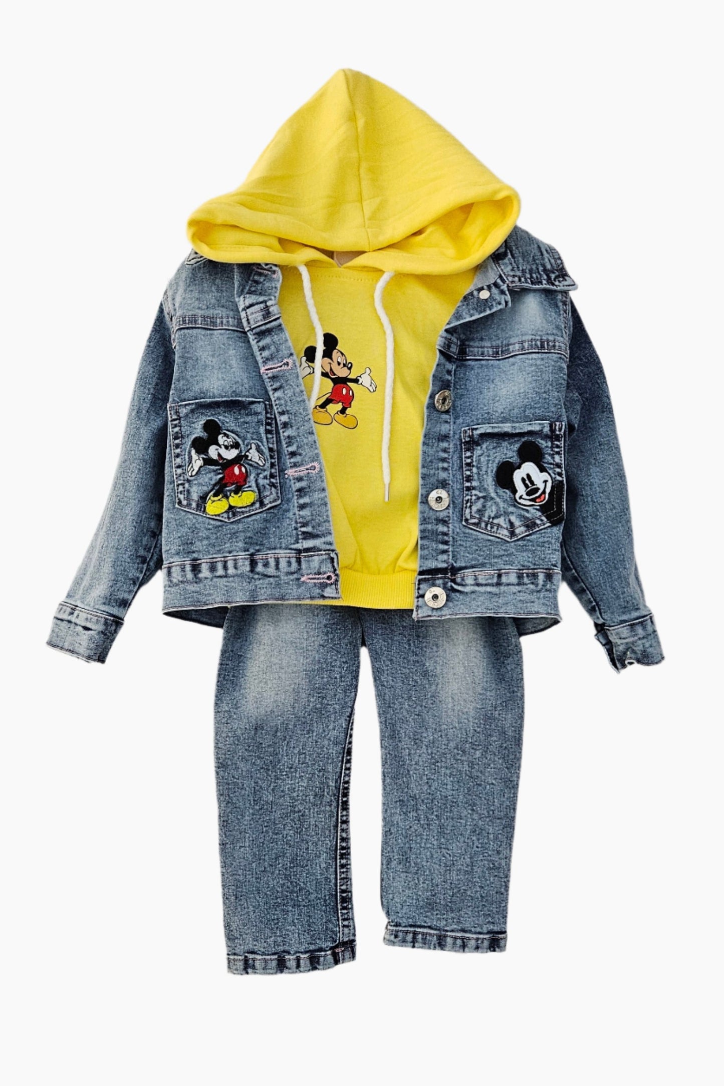 Mickey Mouse Jeans Outfit 3pcs