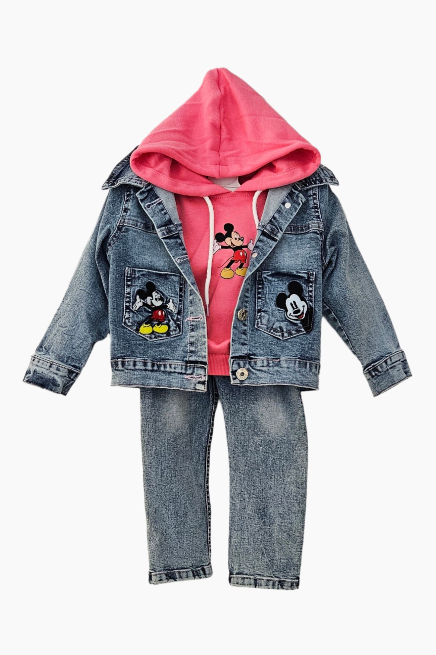 Mickey Mouse Jeans Outfit 3pcs