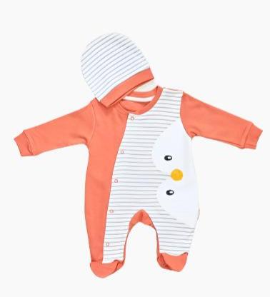 Beyaz Bebek - Penguin Overall