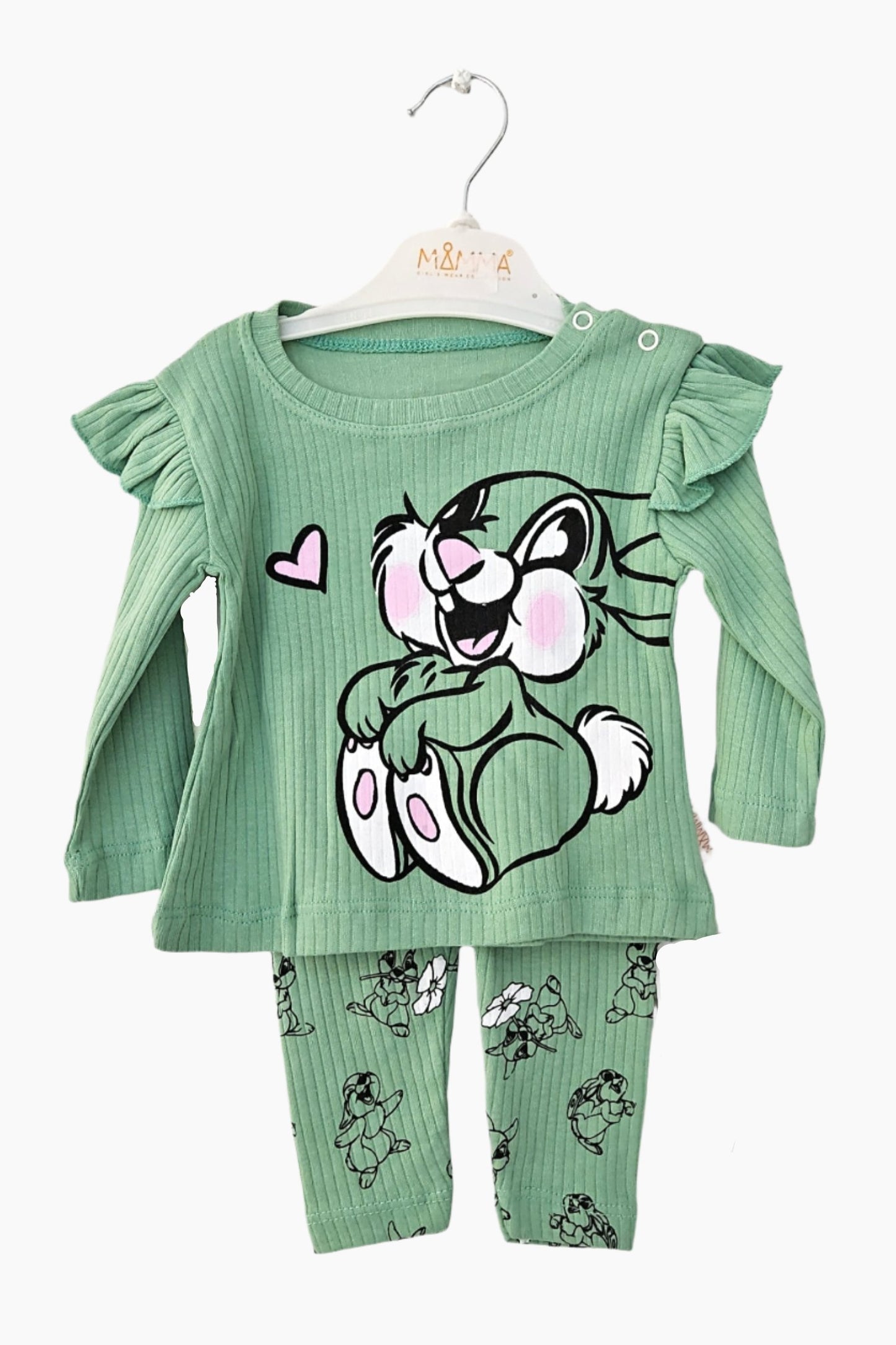 Lovely Rabbit Girl Pajama 2pcs